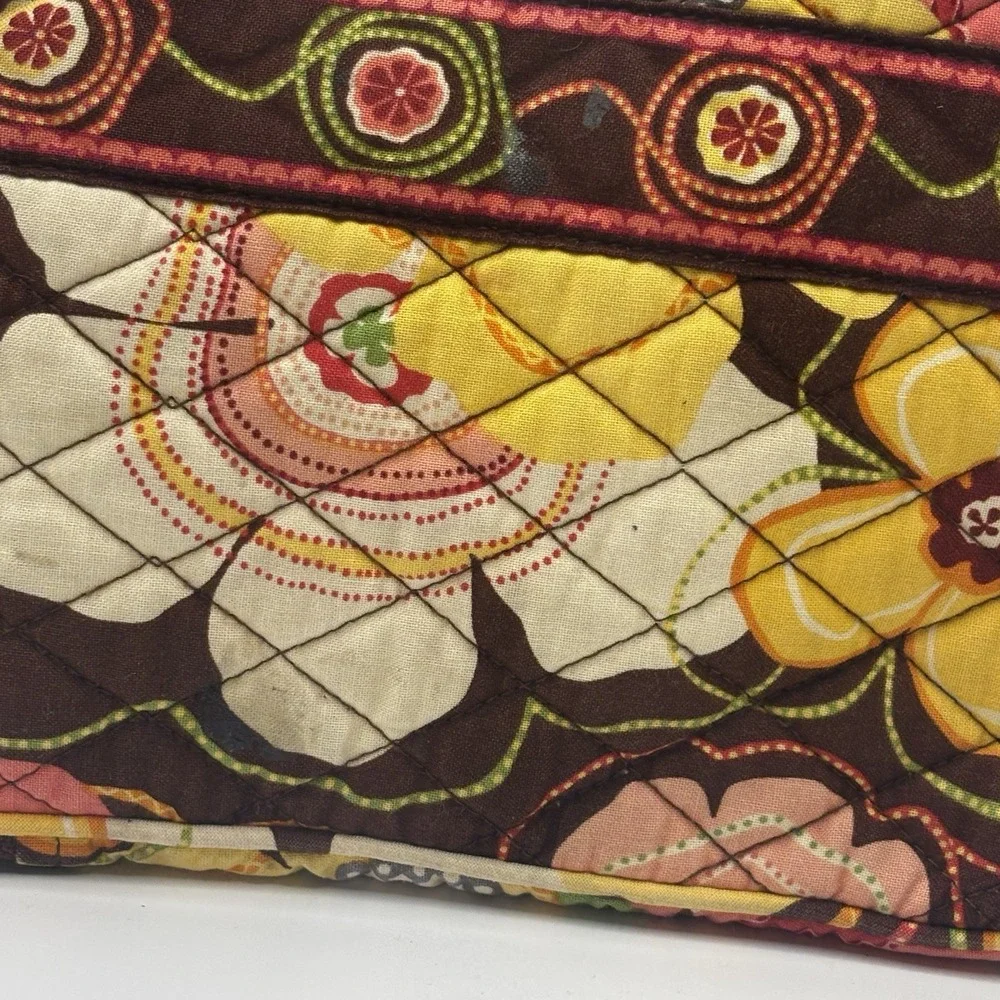 Vera Bradley Buttercup Cotton Zip Padded‎ Small Ebook Reader Tech Sleeve Clean